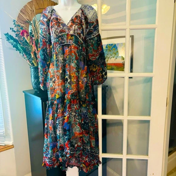 Maeve Annabella Maxi Dress Anthropologie NWOT 4P - Picture 8 of 15